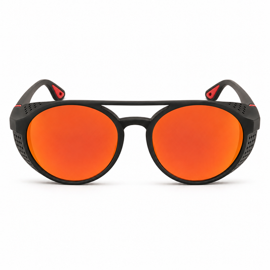 Polarized Steampunk Round Sunglasses