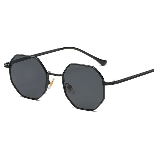 Vintage Octagonal Metal Sunglasses