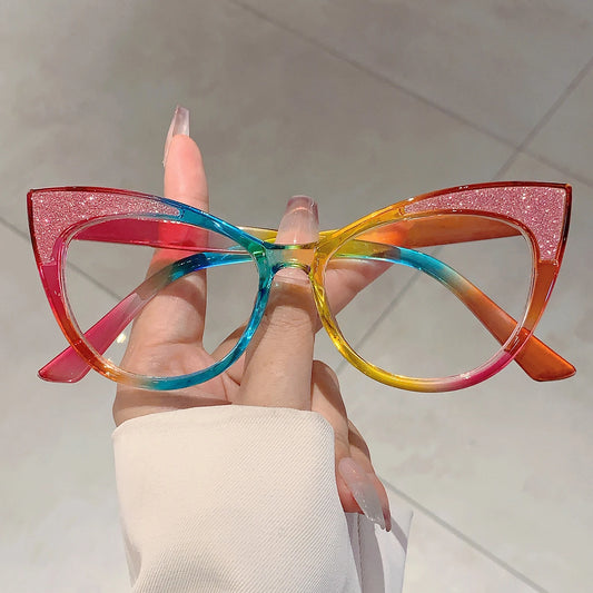 Colorful Bling Cat-Eye Frames