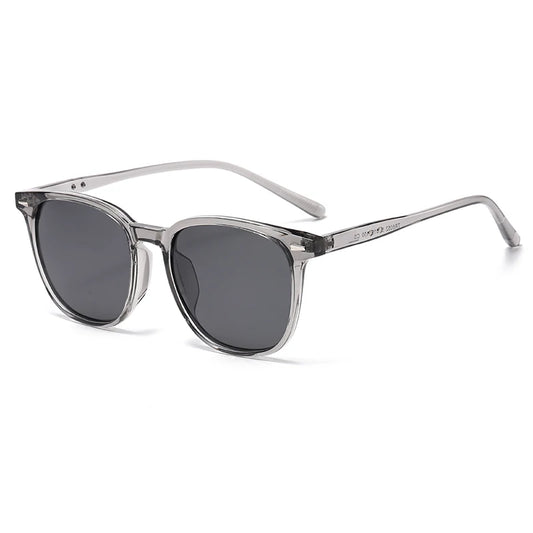 Retro Slim Square UV400 Sunglasses – Grey