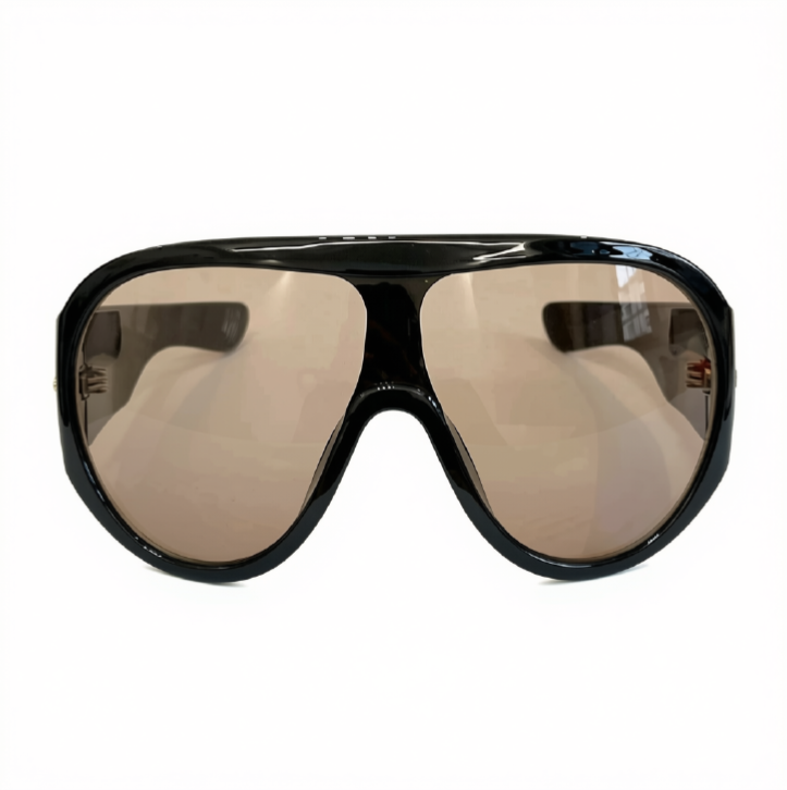 Oversized Gradient Shield Sunglasses