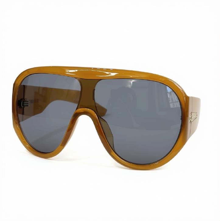 Oversized Gradient Shield Sunglasses