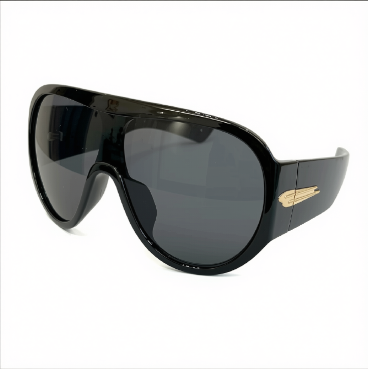 Oversized Gradient Shield Sunglasses