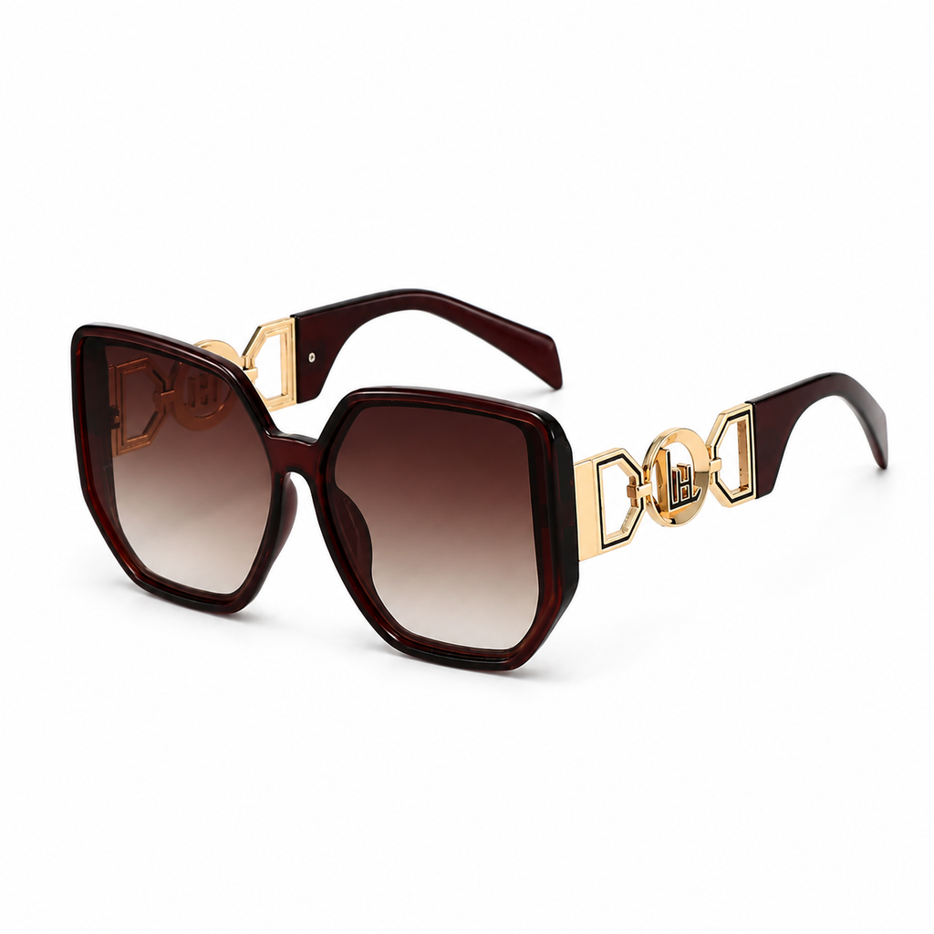 Oversized Cutout Cat-Eye Sunglasses