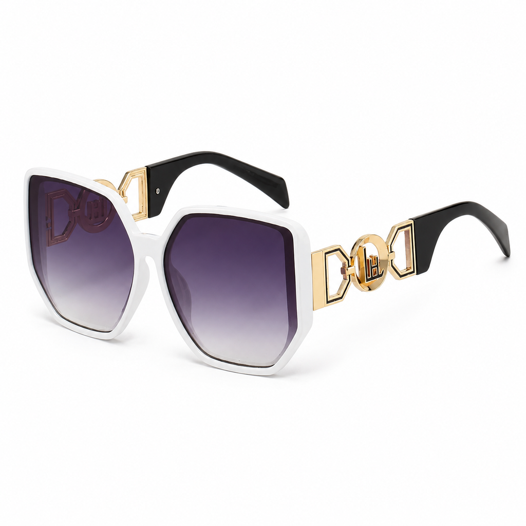 Oversized Cutout Cat-Eye Sunglasses