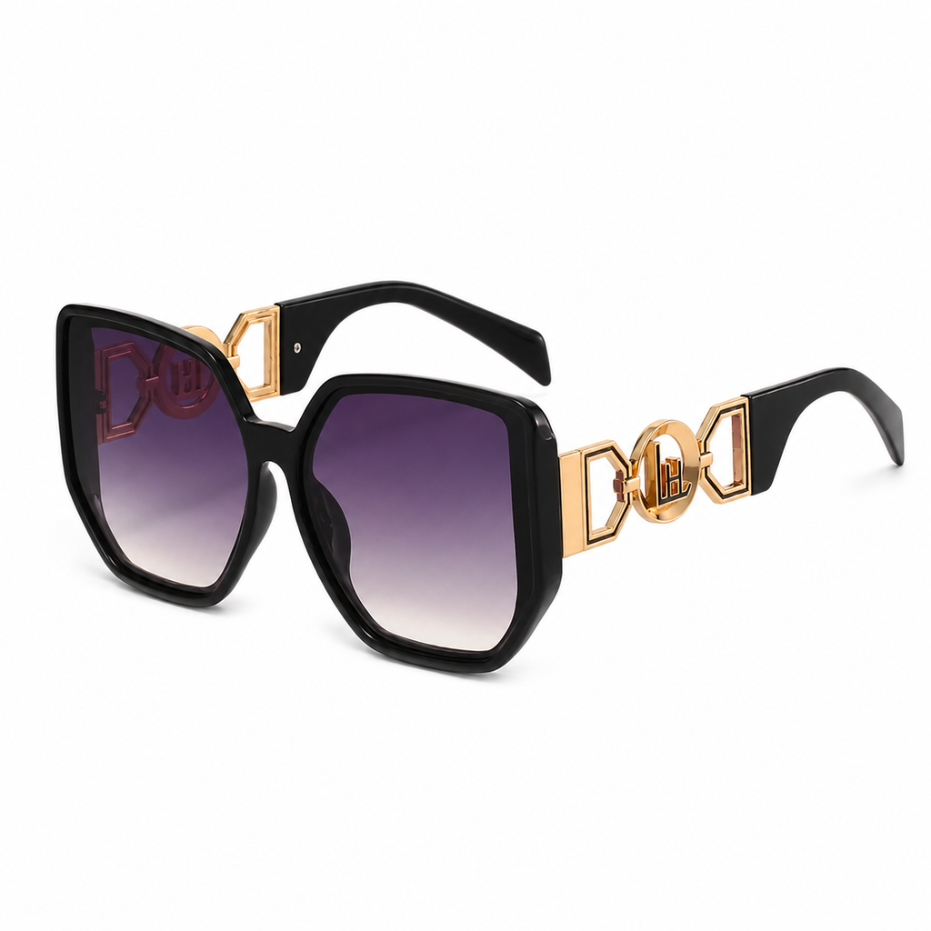 Oversized Cutout Cat-Eye Sunglasses