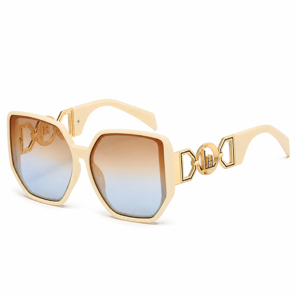 Oversized Cutout Cat-Eye Sunglasses