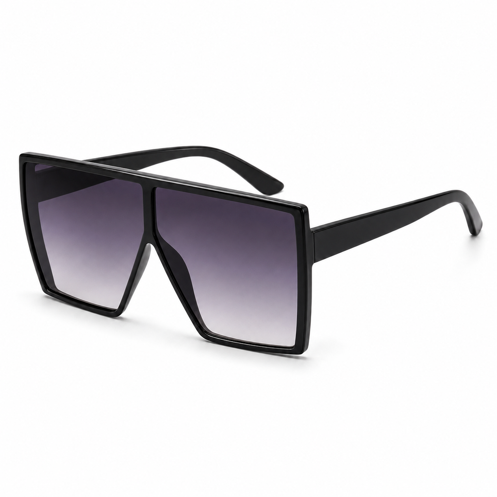 Oversized Vintage Rectangle Sunglasses