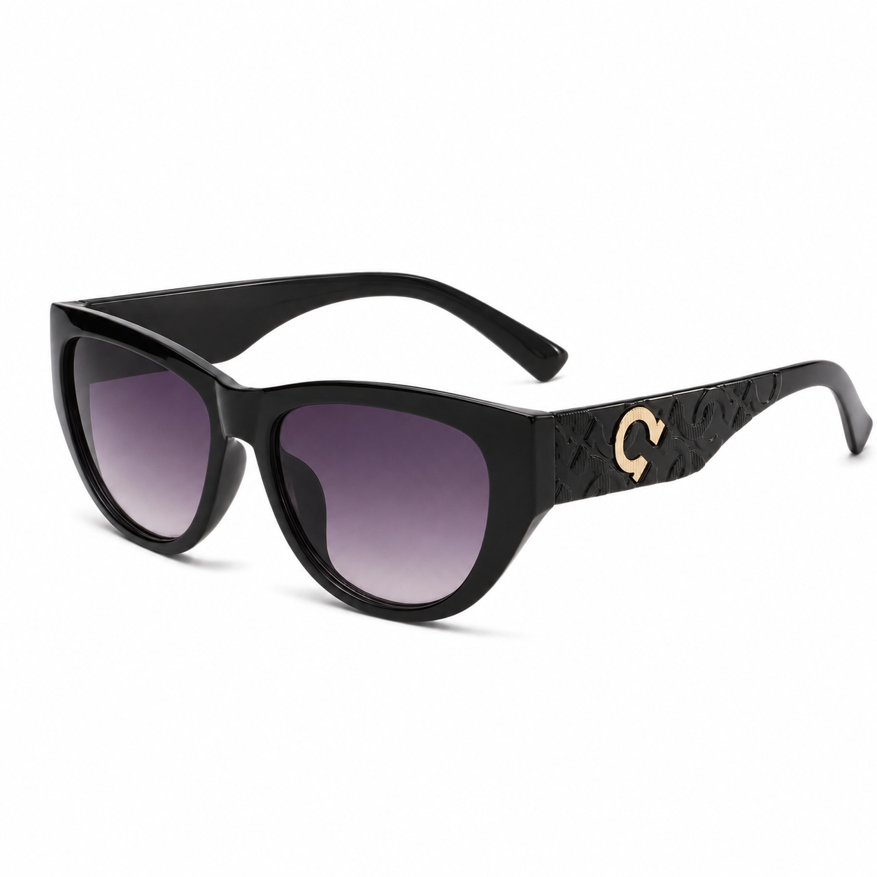 Vintage Oval Gradient Sunglasses