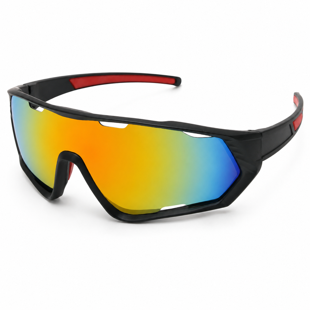 Large-Lens Athletic Sunglasses