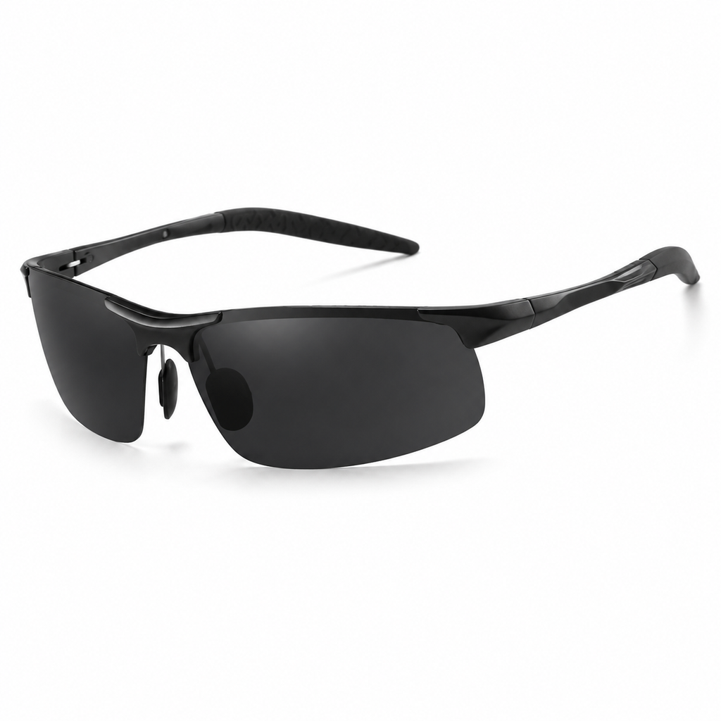 Rimless Aluminum Polarized Driving Sunglasses