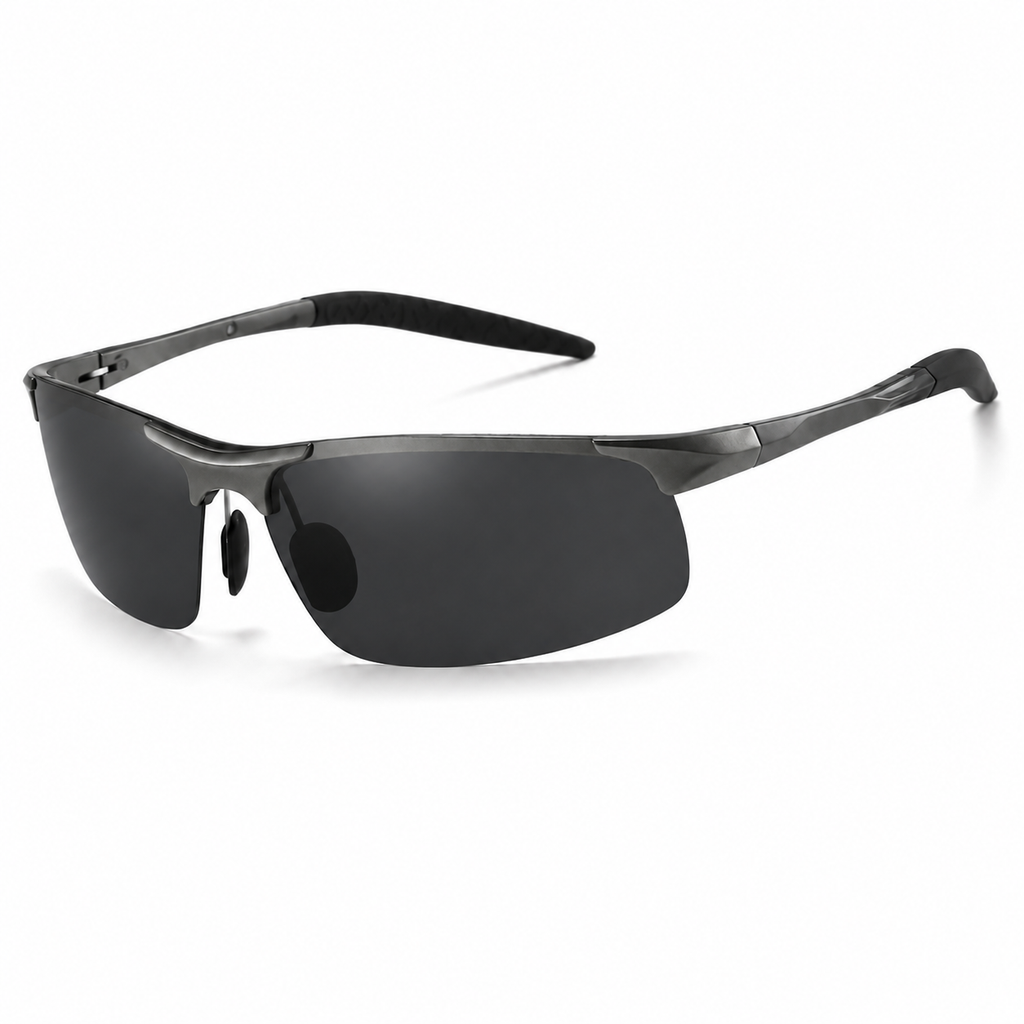 Rimless Aluminum Polarized Driving Sunglasses