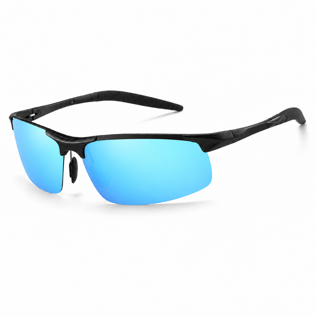 Rimless Aluminum Polarized Driving Sunglasses