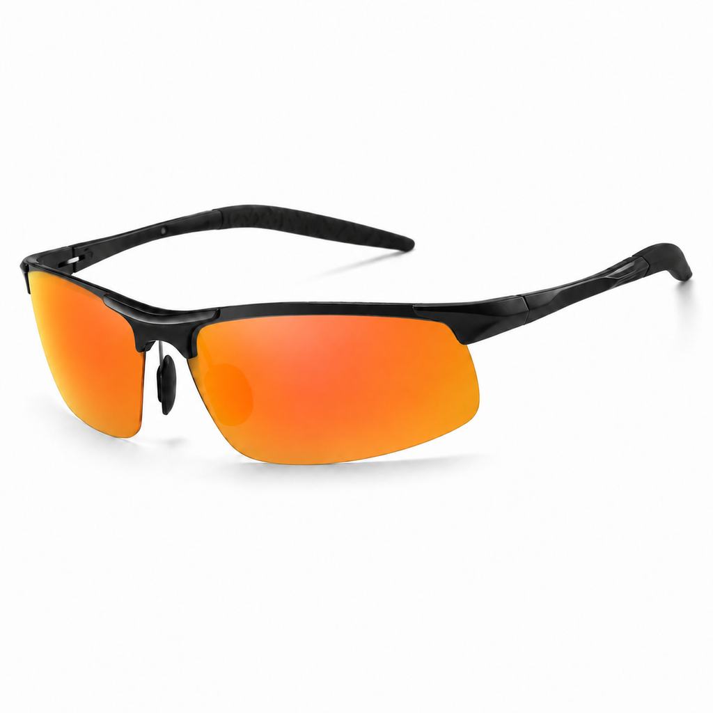 Rimless Aluminum Polarized Driving Sunglasses