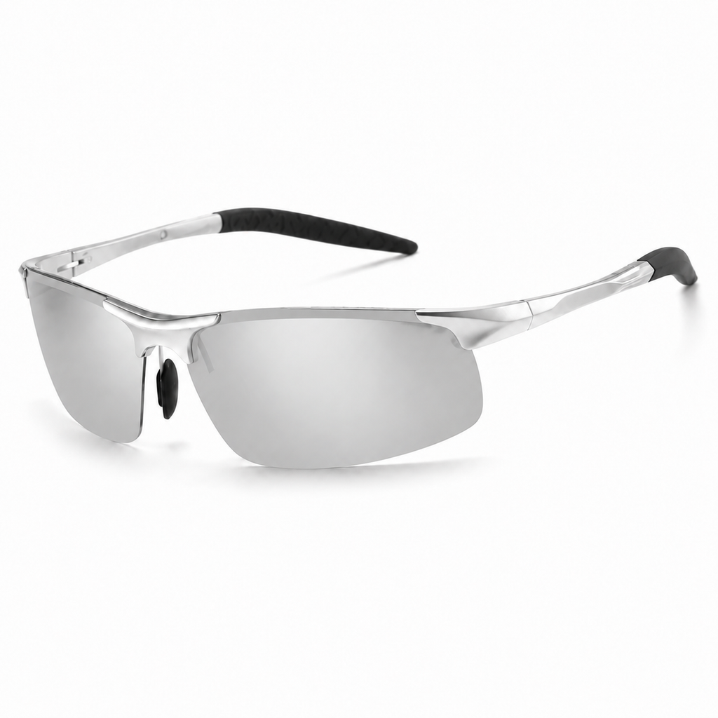 Rimless Aluminum Polarized Driving Sunglasses
