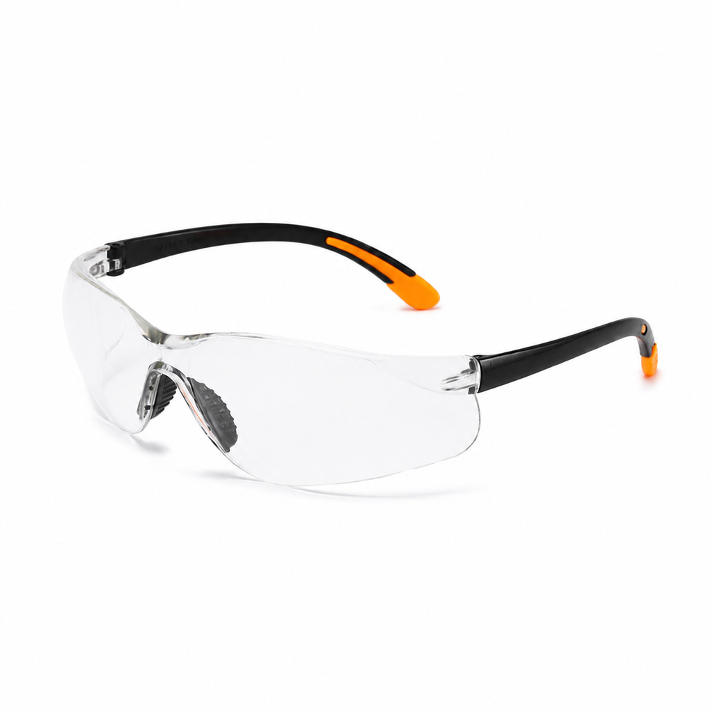 Mirrored Sport Shield Sunglasses-Clear
