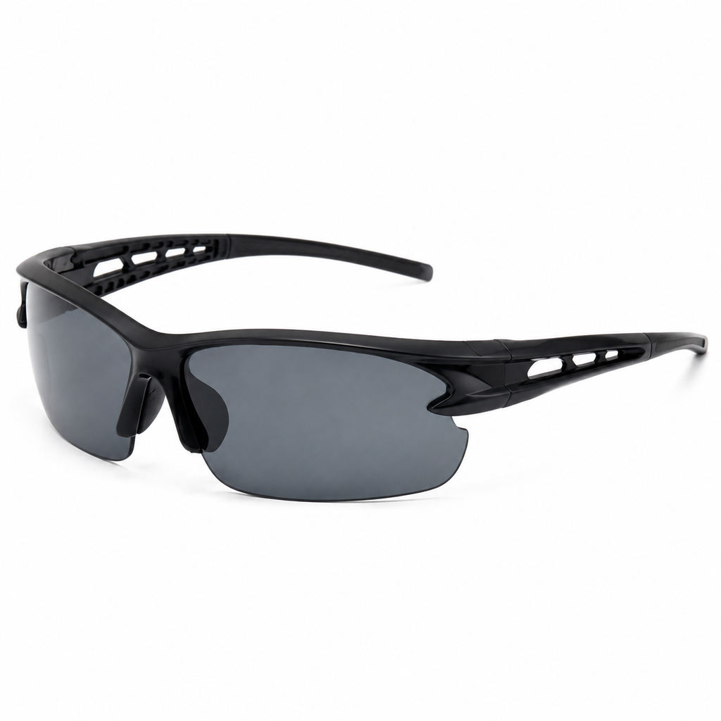 Tinted UV400 Driving & Cycling Glasses-Black/Gray