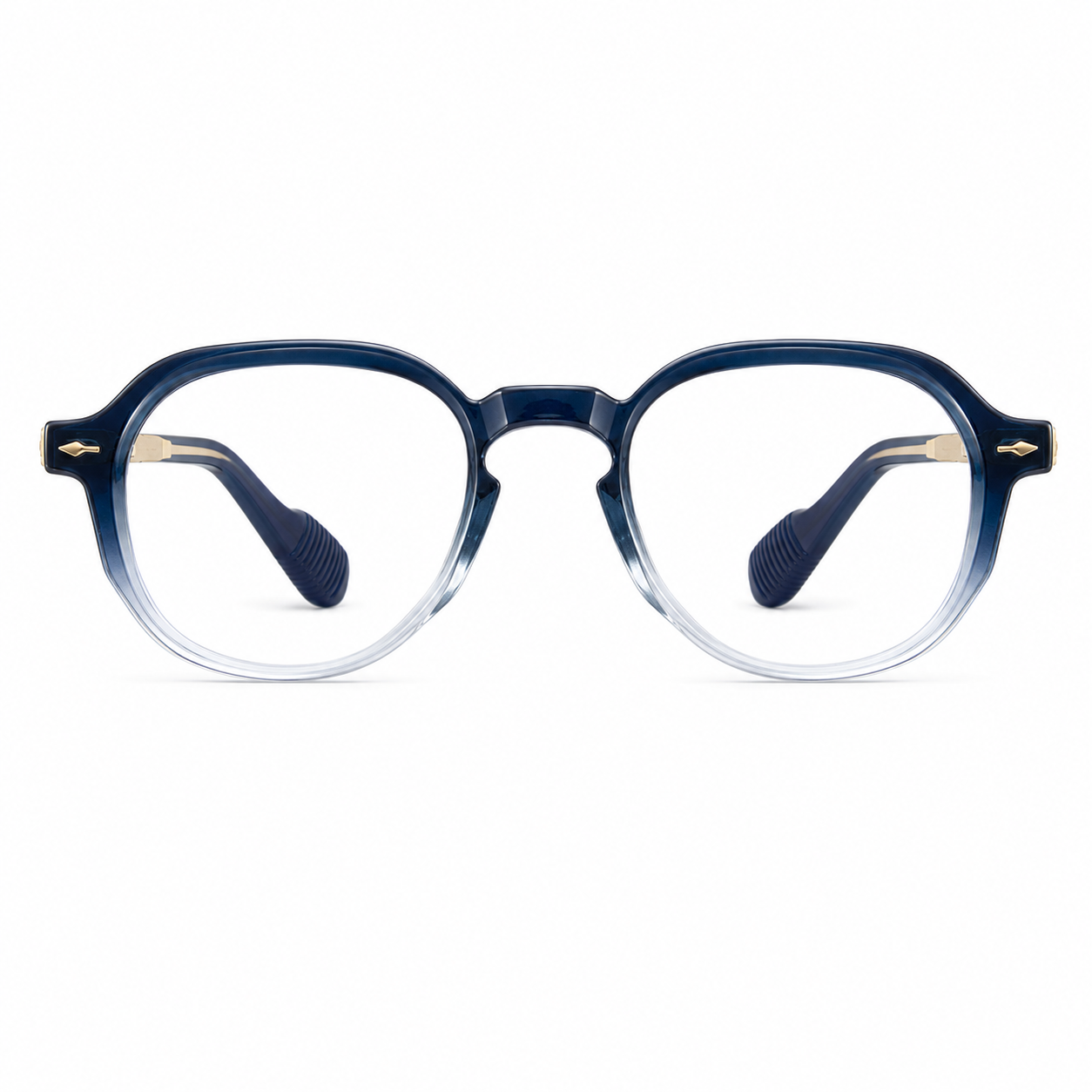 Bold Geometric Blue-Light Sunglasses