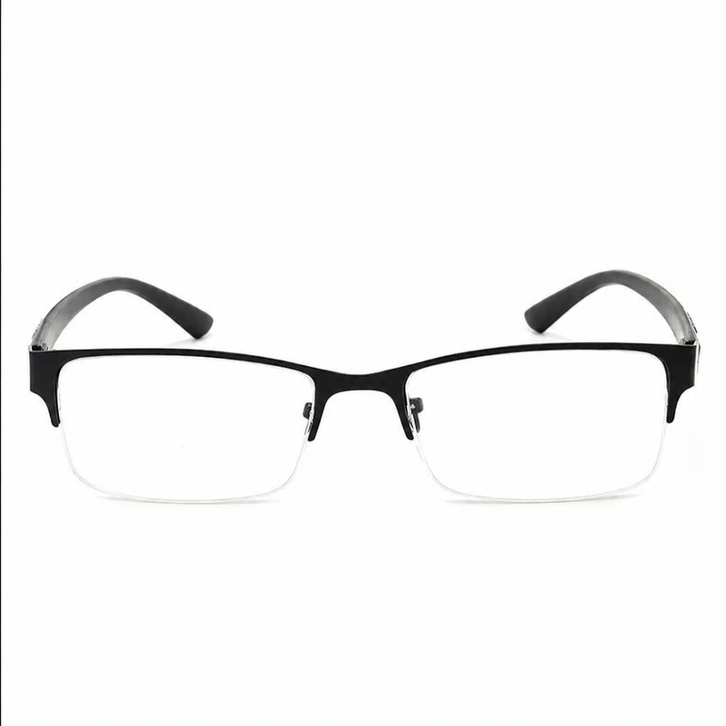 Half-Frame Square Reading Glasses
