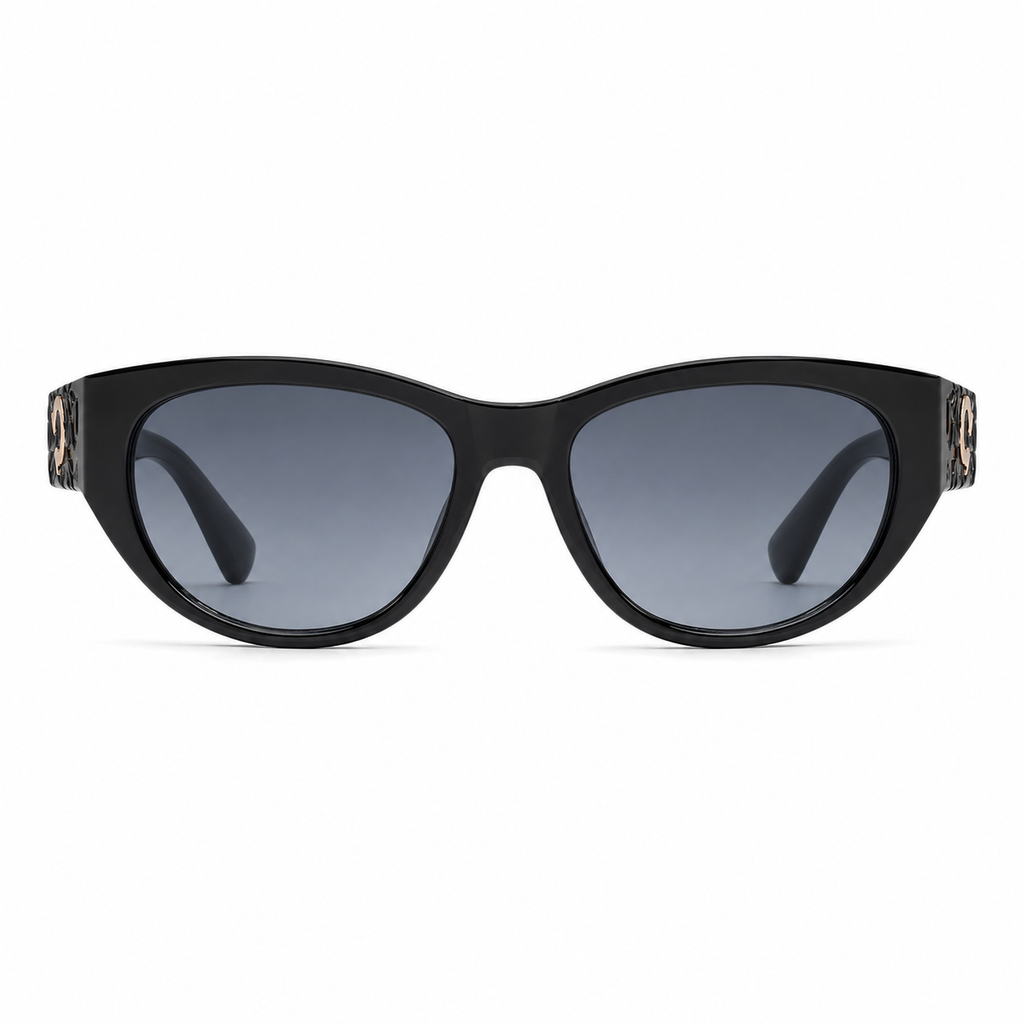 Vintage Oval Gradient Sunglasses