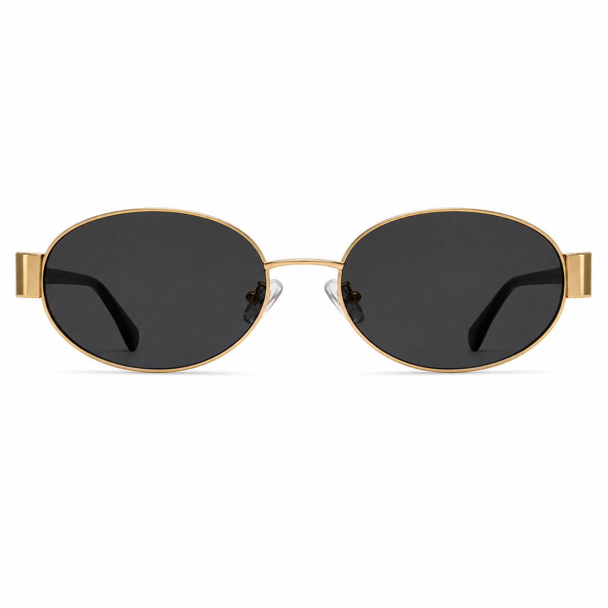 Classic Gold Oval Sunglasses