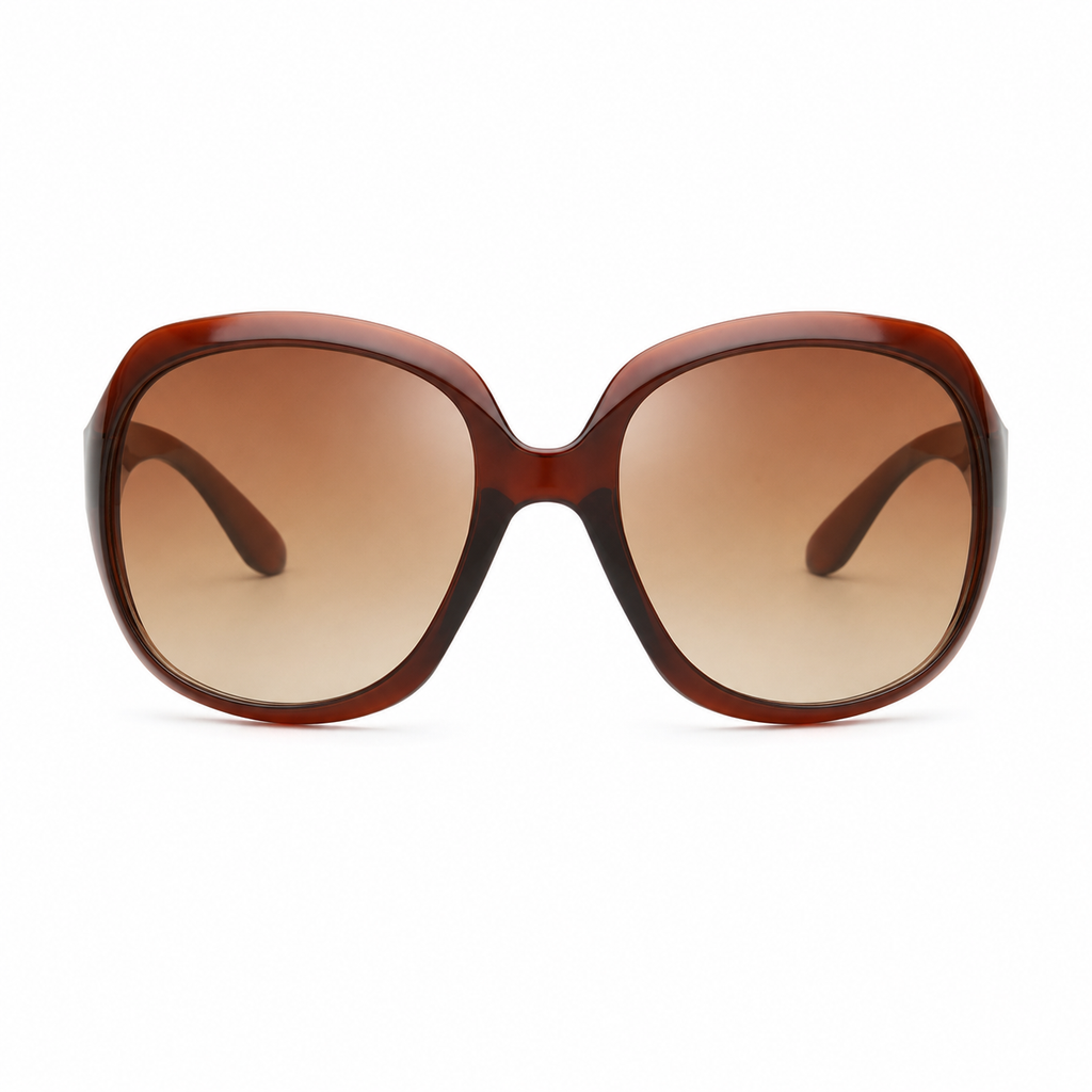 Oversized Gradient Oval Sunglasses