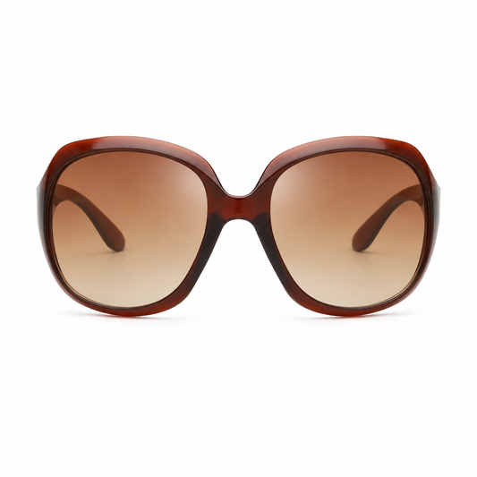 Oversized Gradient Oval Sunglasses