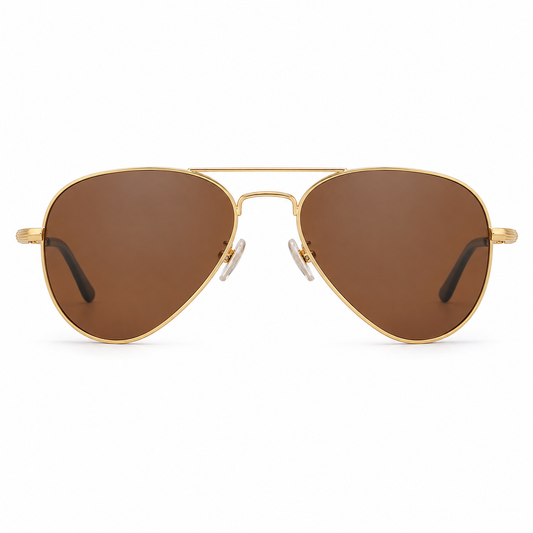 Retro Polarized Pilot Sunglasses