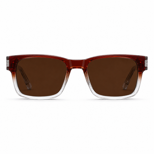 Metal-Core Rectangle Sunglasses