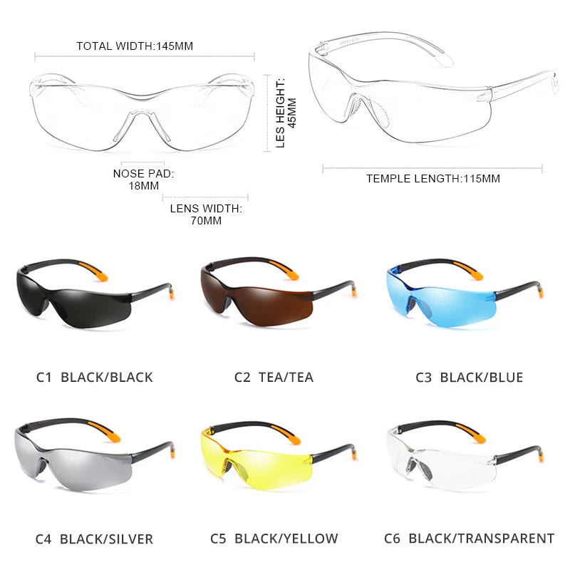 Mirrored Sport Shield Sunglasses