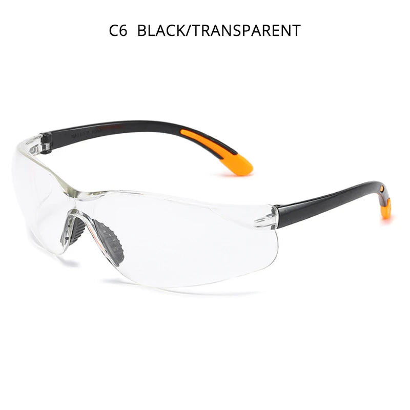 Mirrored Sport Shield Sunglasses-Clear