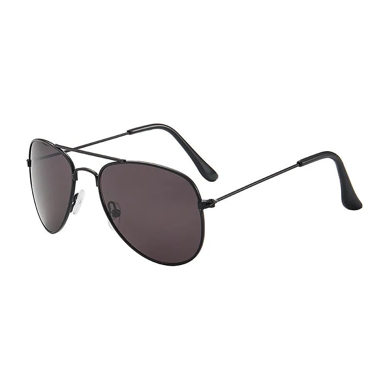 Kids’ Vintage Pilot Sunglasses-Black