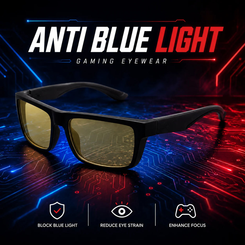 Color-Lens Blue-Light Gaming Glasses