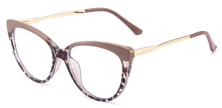 Vintage Alloy Cat-Eye Blue Light Glasses