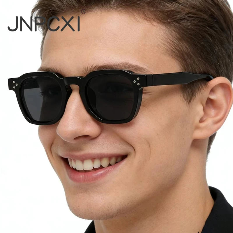 Vintage Rivet Square Sunglasses