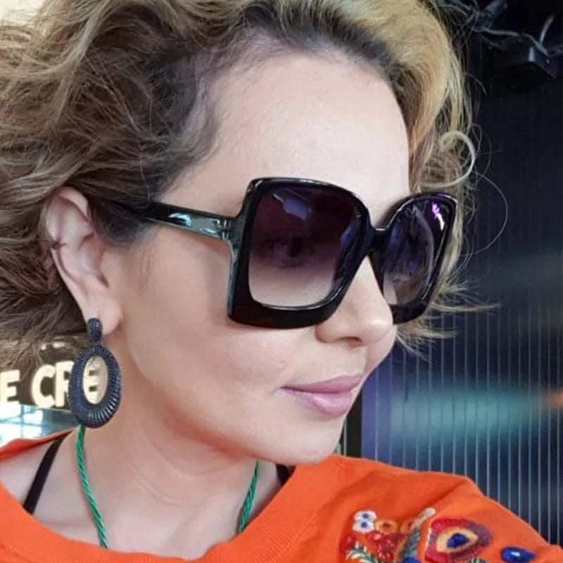 Big Frame Oversized Square Sunglasses