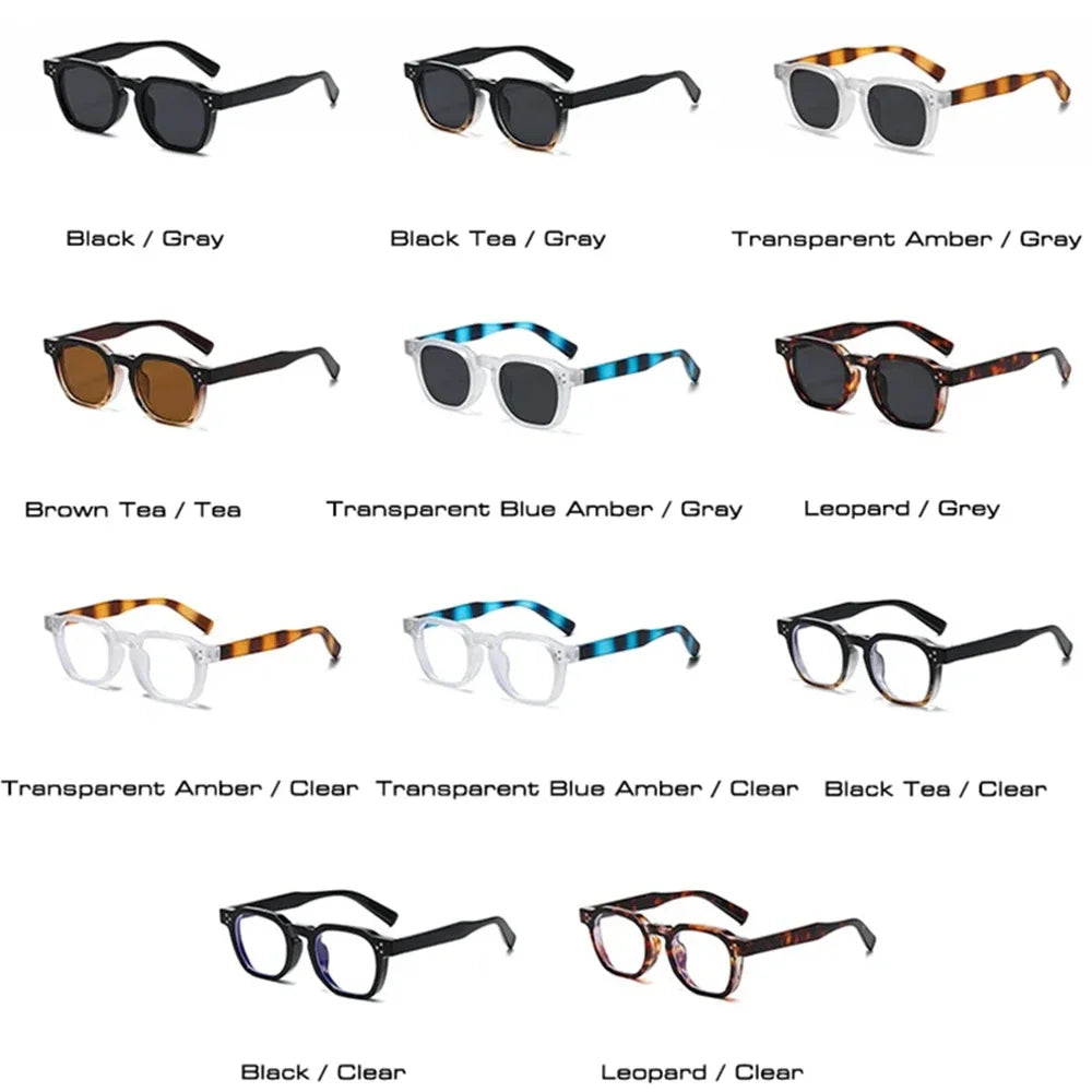 Vintage Rivet Square Sunglasses