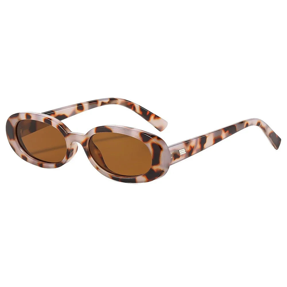 Vintage Slim Rectangle Sunglasses