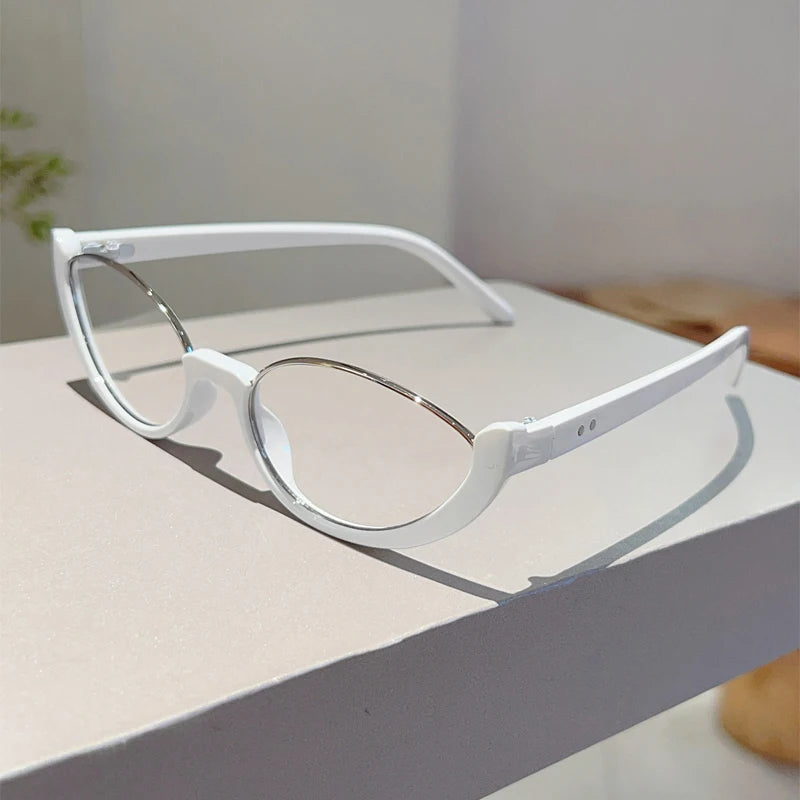 Vintage Semi-Rim Cat-Eye Glasses