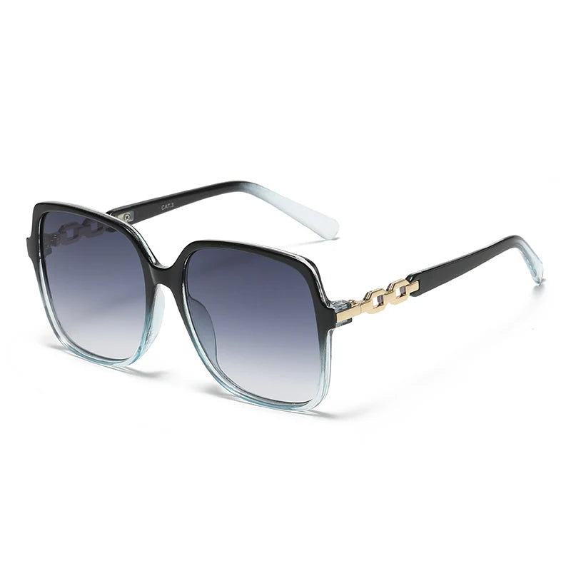 Colorful Square Big Frame Sunglasses