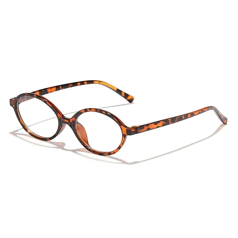 Transparent Oval Optical Frames