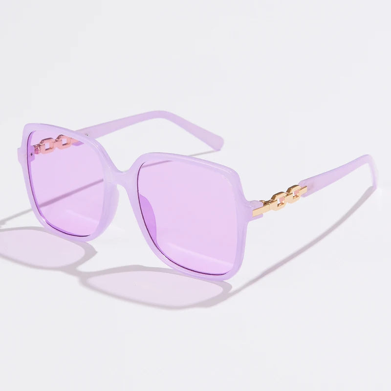 Colorful Square Big Frame Sunglasses