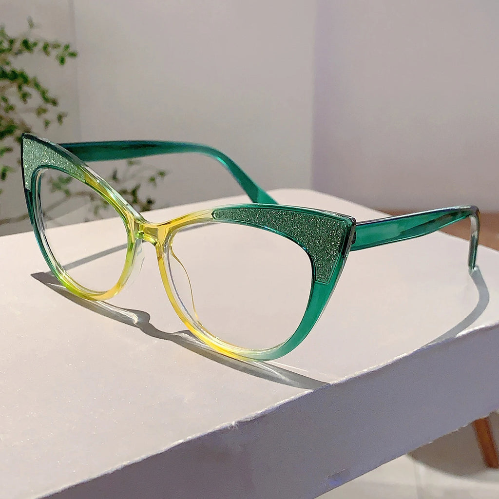 Colorful Bling Cat-Eye Frames
