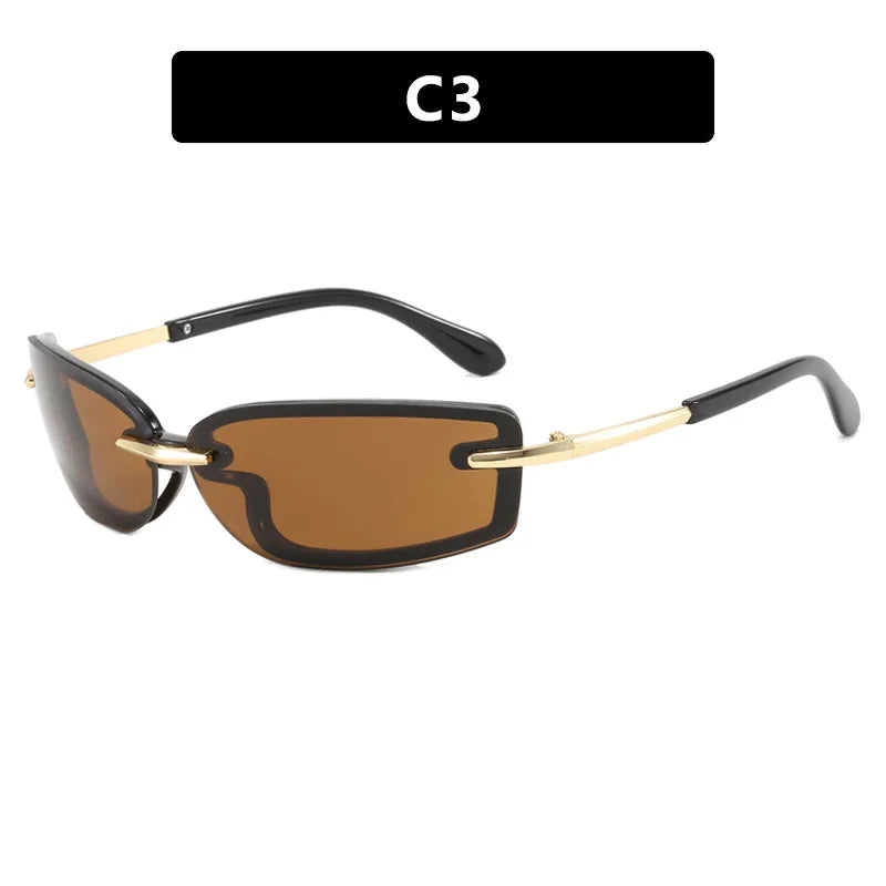 Rimless Y2K Sunglasses