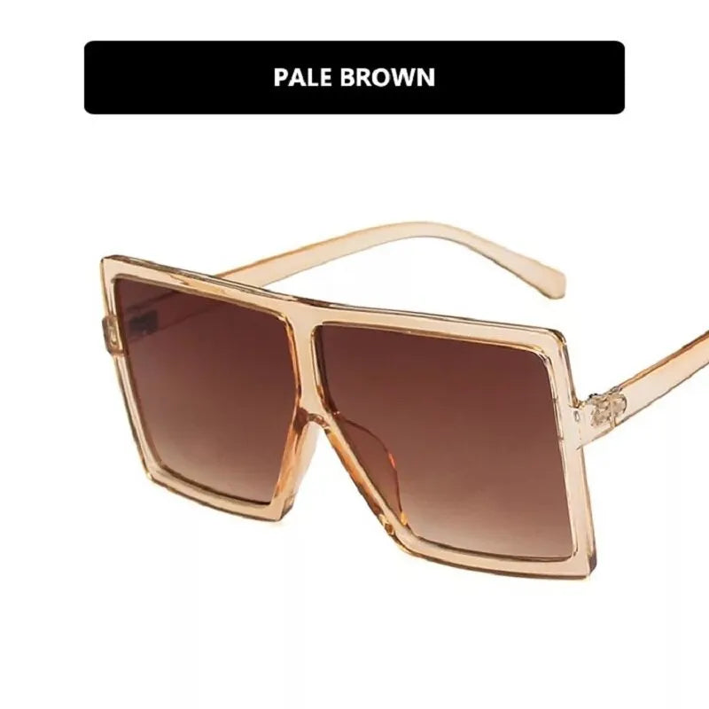 Oversized Vintage Rectangle Sunglasses