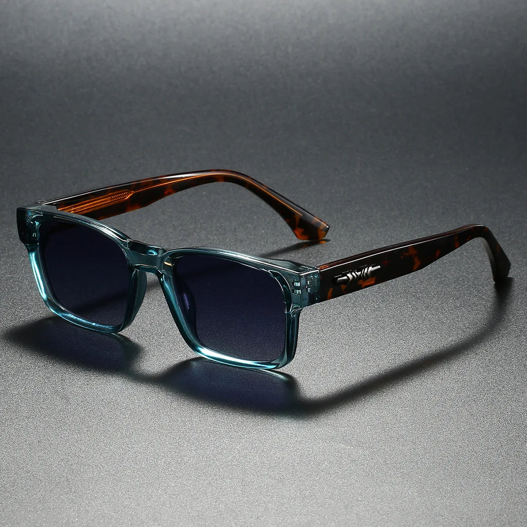 Metal-Core Rectangle Sunglasses