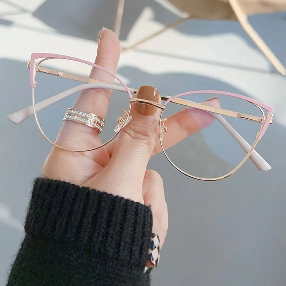 Metal Cat-Eye Blue-Light Glasses