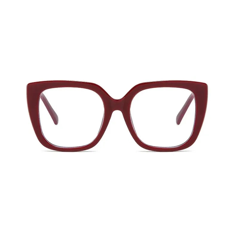 Oversized Vintage Cat-Eye Blue Light Glasses