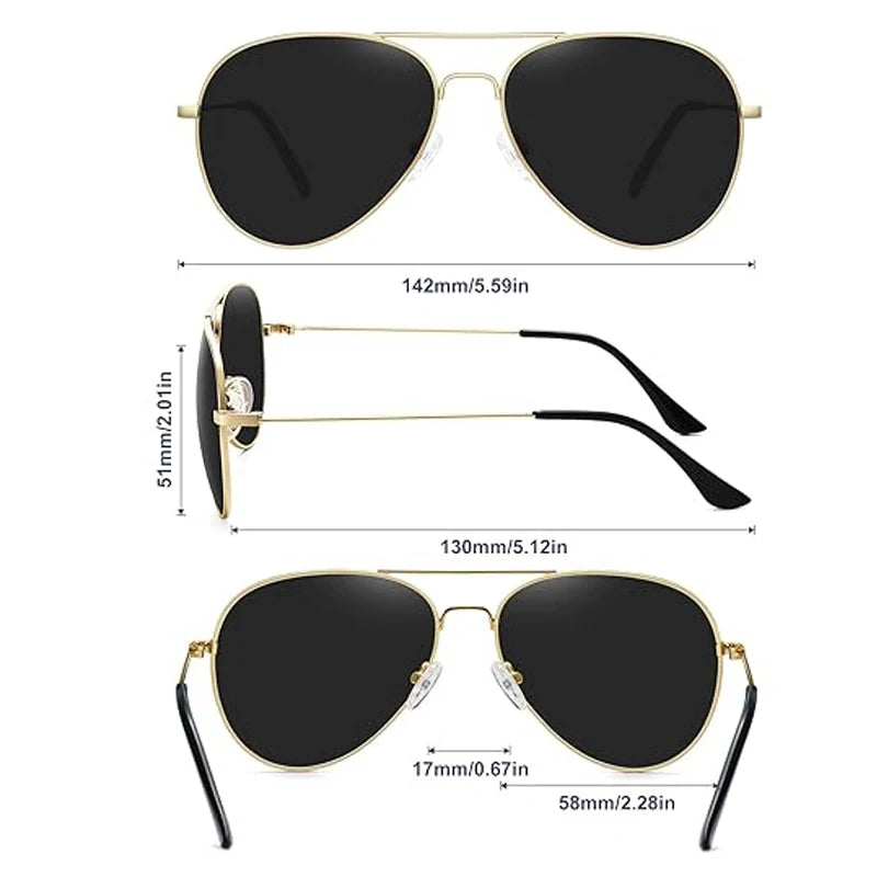 Classic UV400 Aviator Sunglasses