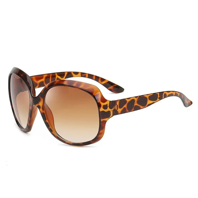 Oversized Gradient Oval Sunglasses